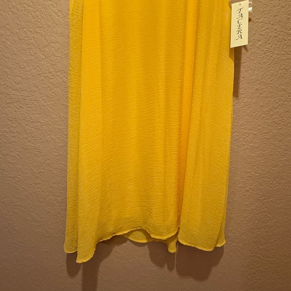NEW with Tag Tacera Yellow Midi Sleeveless Dress - Picture 3 of 11